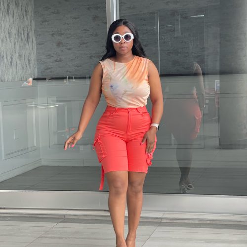Woman Sleeveless Ruched mesh bodysuit (A894)