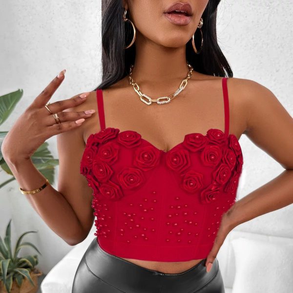 Elegant Flower Corset Top (T3648)