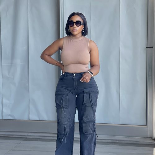 Women's Multi Pocketed Denim Jeans (ZA-305)
