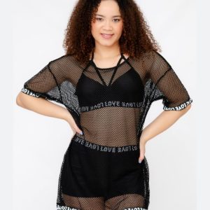 Woman's Mesh 3 Piece Bikini Cover Up Set (8830) - Image 2