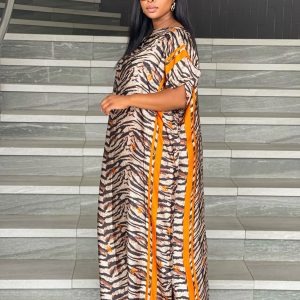 Chiffon Loose Long Dashiki Traditional Dress - Image 3