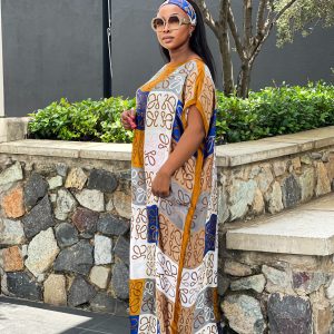 Chiffon Long Dashiki Traditional Dress - Image 2