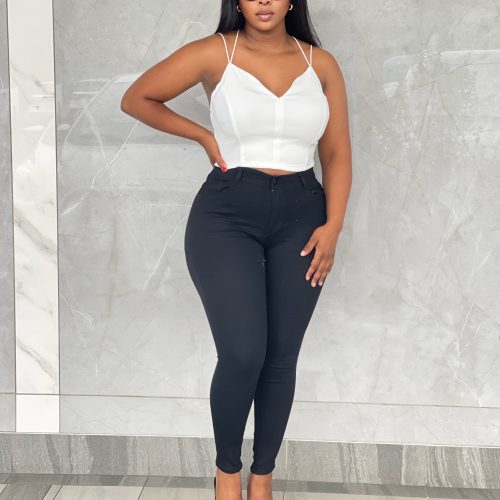 High Waisted Skinny Jeans (5669)