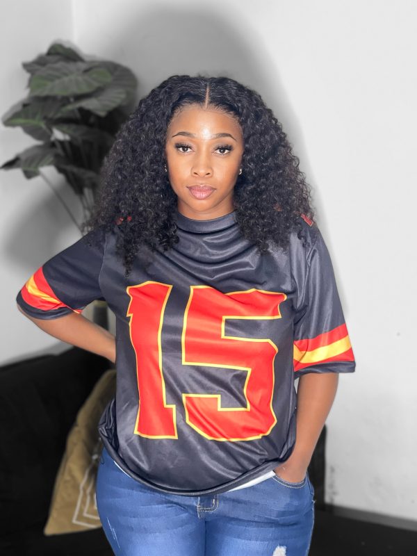 Oversized Basketball Football Jersey T-Shirt (A1298)