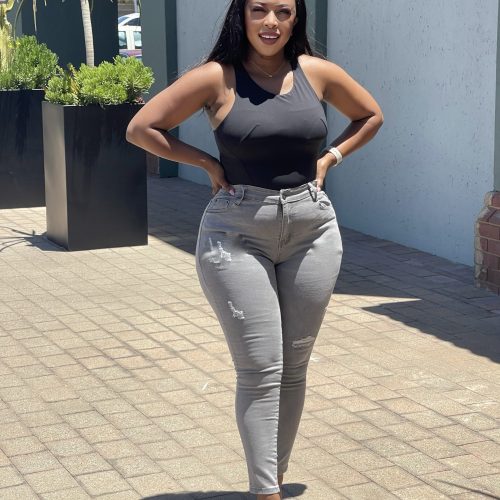 High Waist Denim Skinny Jeans (5260)
