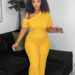 Vintage Sleeveless Jumpsuit (A2093)