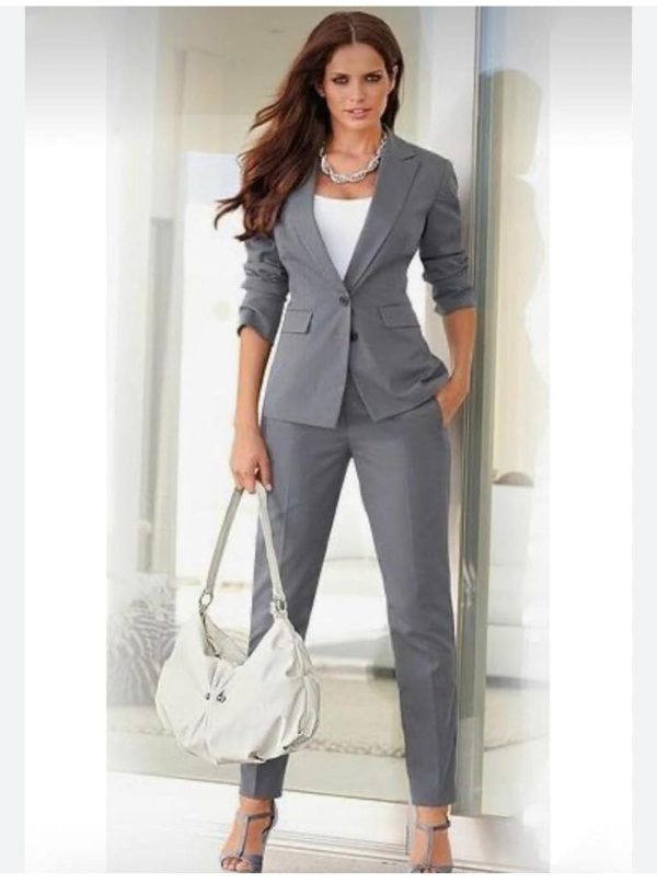 Women's 2 Piece Slim Fit Formal Suits