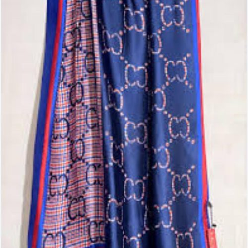 Luxury Print Silk Satin Scarf
