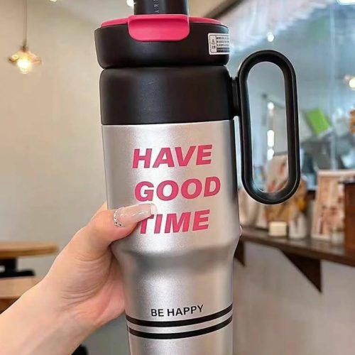 Insulated Thermo Travel Large Capacity Water Bottle Cup