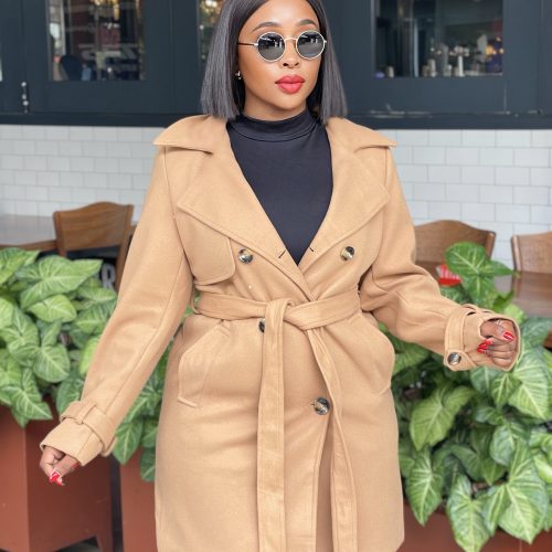 Vintage Long Sleeve Buttoned Coat (YD-477)