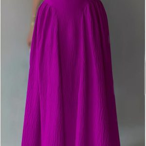 Elegant Strappy Bubble Hem Dress (D5532)