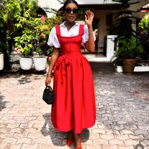 Woman's Shirt and Formal Dress Set (C787)