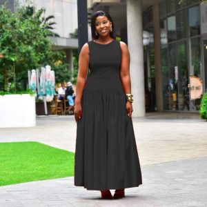 Elegant Sleeveless O-Neck Long Dress (A1366) - Image 4