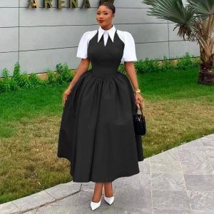 Elegant Sleeveless Mid dress and Shirt Set (C790) - Image 2