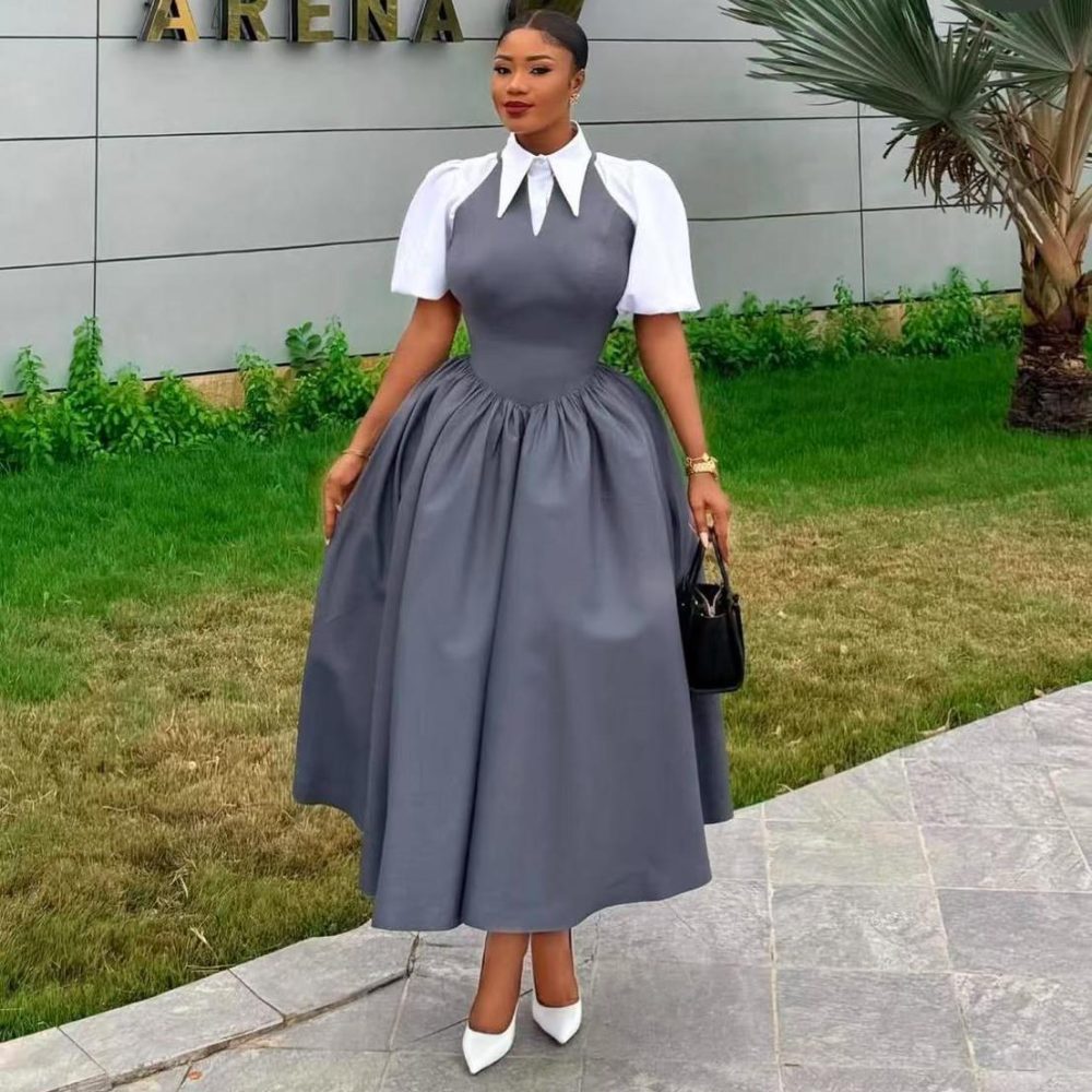 Elegant Sleeveless Mid dress and Shirt Set (C790)