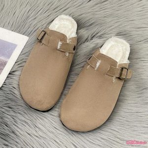 Woman's Fluffy Cork Slipper - Image 2