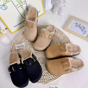 Woman's Fluffy Cork Slipper - Image 3