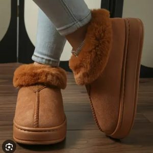 Fur Lined Platform Slipper - Image 2