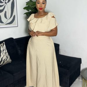 Woman's Polka Dot Skirt and Top Set (C3439) - Image 4