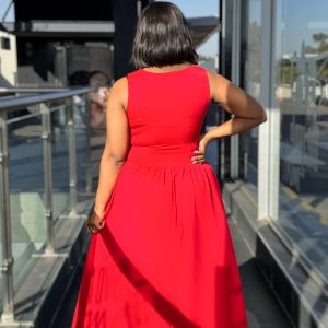 Elegant Sleeveless O-Neck Long Dress (A1366) - Image 6