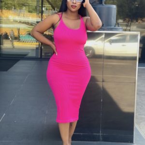 Woman's Sleeveless Mid Dress (242336) - Image 2