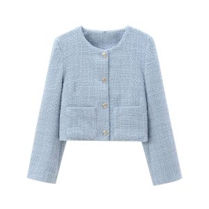 Woman's Single-breasted Long Sleeve Jacket (A1330) - Image 4