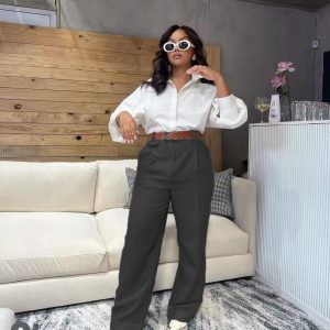 High Waisted skinny formal pants (C812) - Image 2